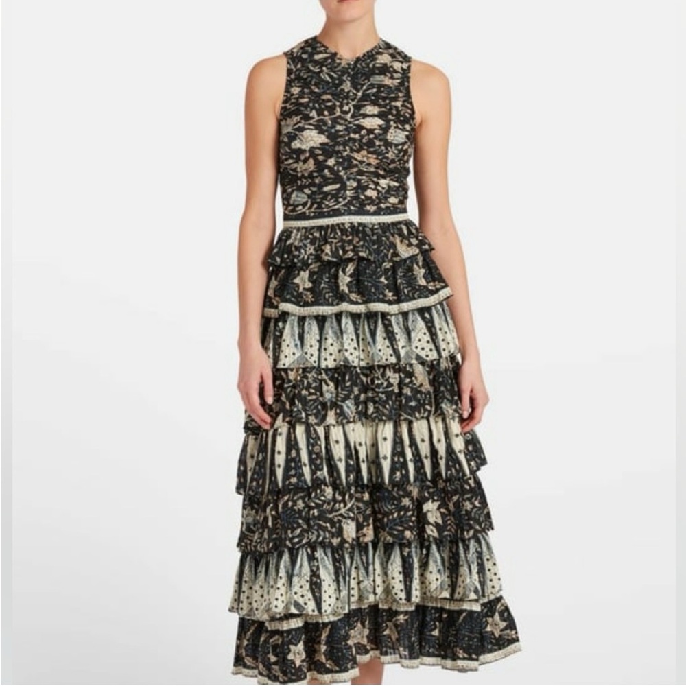 Ulla Johnson Tiered Ruffled Maxi Dress - Picture 8 of 9